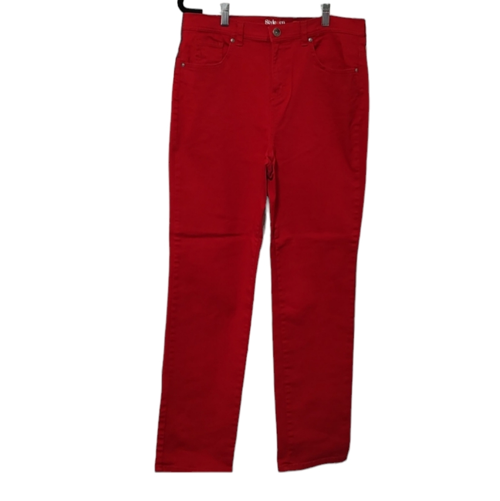 Cranberry Style & Co. Natural Fit Straight Leg Jeans sz 10